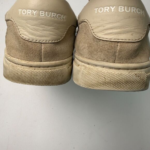 Tory Burch Women's 7 Color Block Signature Logo Leather Sneaker Shoes - Picture 10 of 10